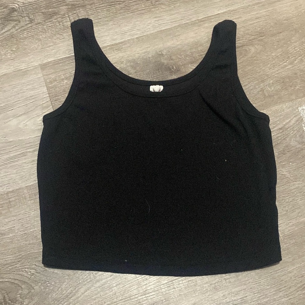 black tank top